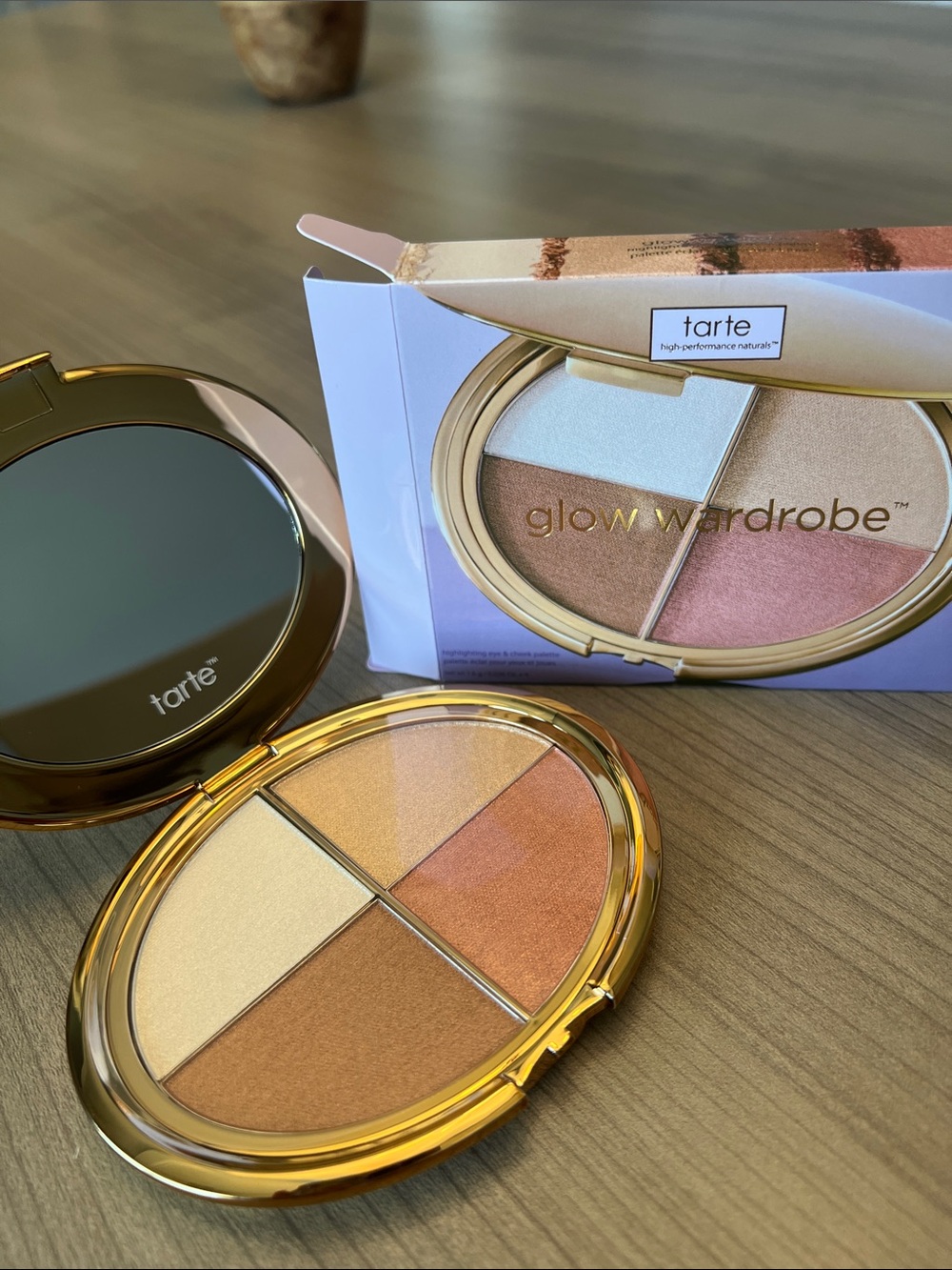 Tarte Glow Wardrobe Highlighting Eye & Cheek Palette-New